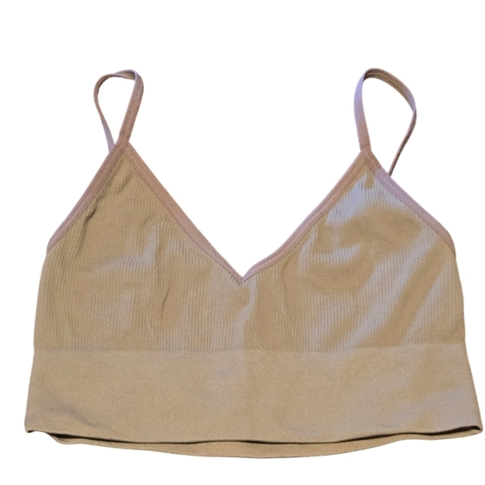 🏖 Tan Nude Ribbed Bralette XS/S